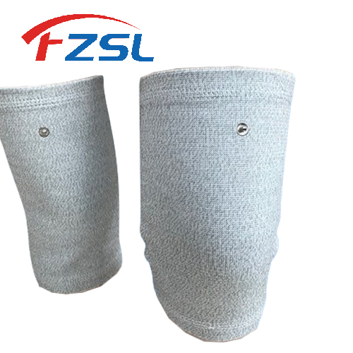 Gray silver fiber physiotherapy conductive therapy leg warmers