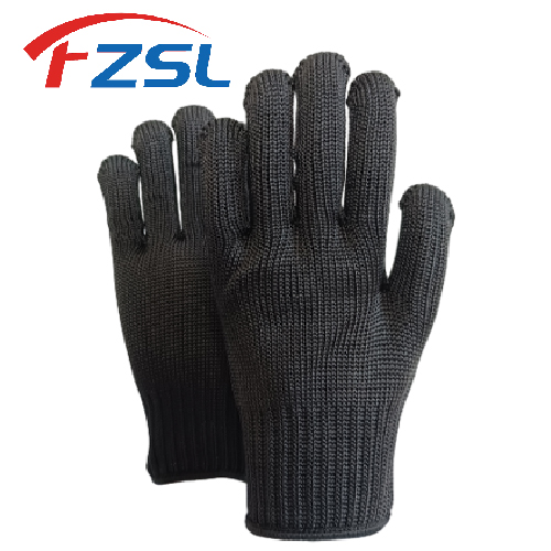 7G Black Grade 5 Anti-cutting Gloves + Steel Wire