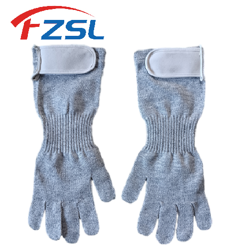 10G Cut-resistant Gloves with Extended Arm Guards and Velcro Strap  