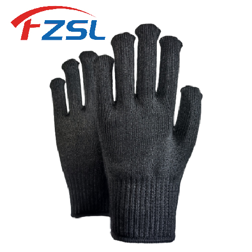 10G black Grade 5 anti-cutting gloves Protective gloves