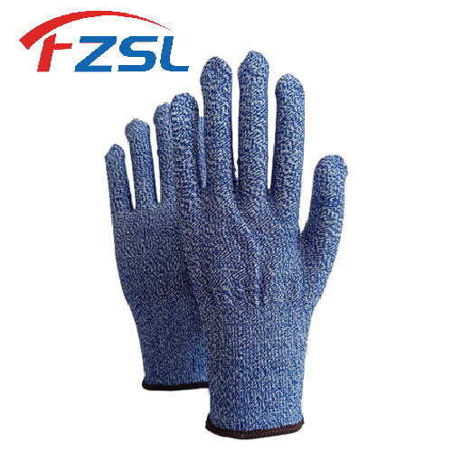 10G dark blue Class 5 anti-cutting gloves Protective gloves