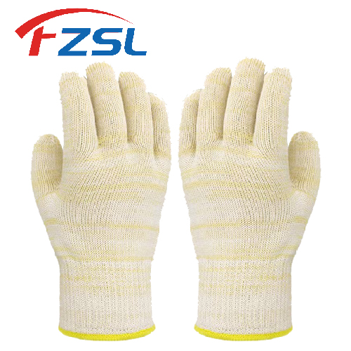 Aramid double-layer high temperature and flame retardant working gloves