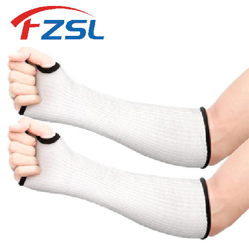 Grade 5 White anti-cutting arm guard and sleeve guard protect the forearm