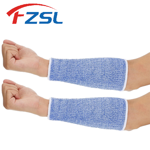 Grade 5 blue anti-cutting arm guard protects the lower arm cuff