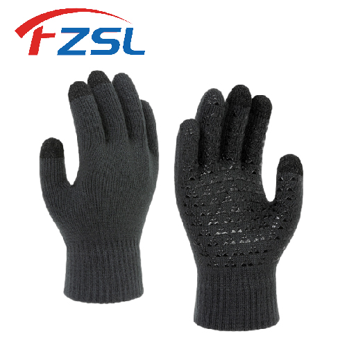 Warm touch screen dress gloves with non-slip silicone Black magic gloves