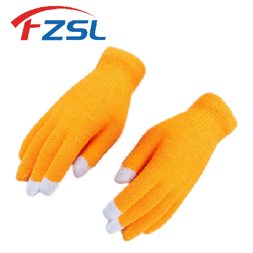 10G orange warm touch screen dress gloves Work gloves