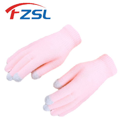 10G pink cold-proof touch screen dress gloves Work gloves