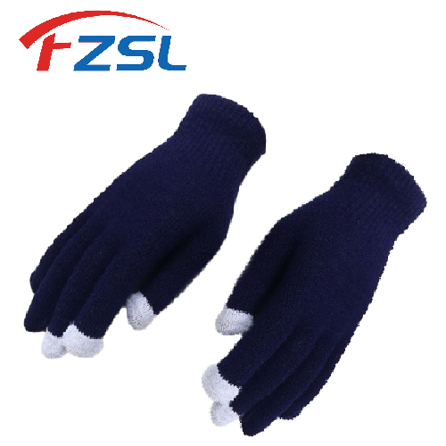 10G Navy blue cold proof warm touch screen dress gloves Work gloves